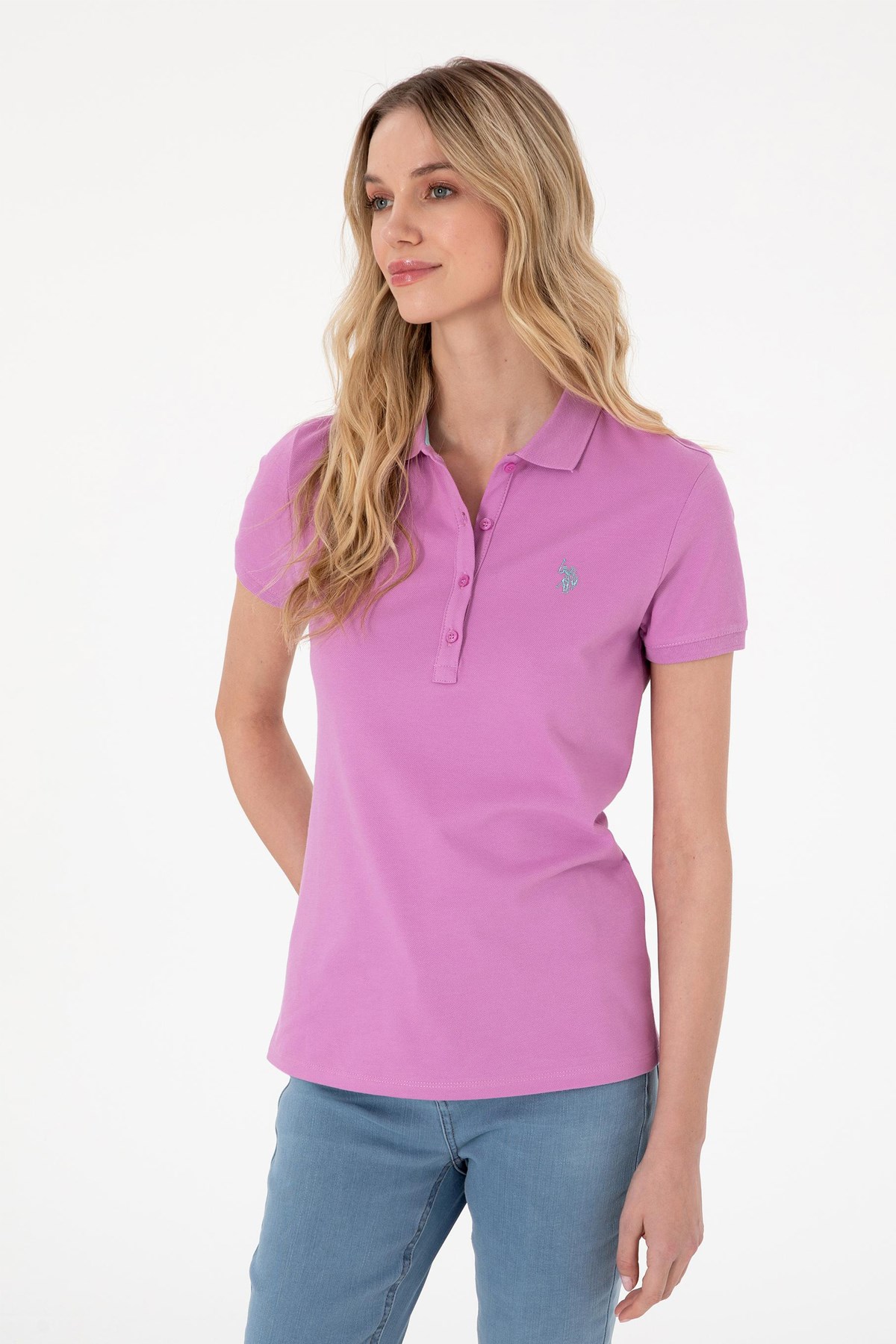Us. Polo Assn. Kadın Tişört 50300830-Vr023 Pembe