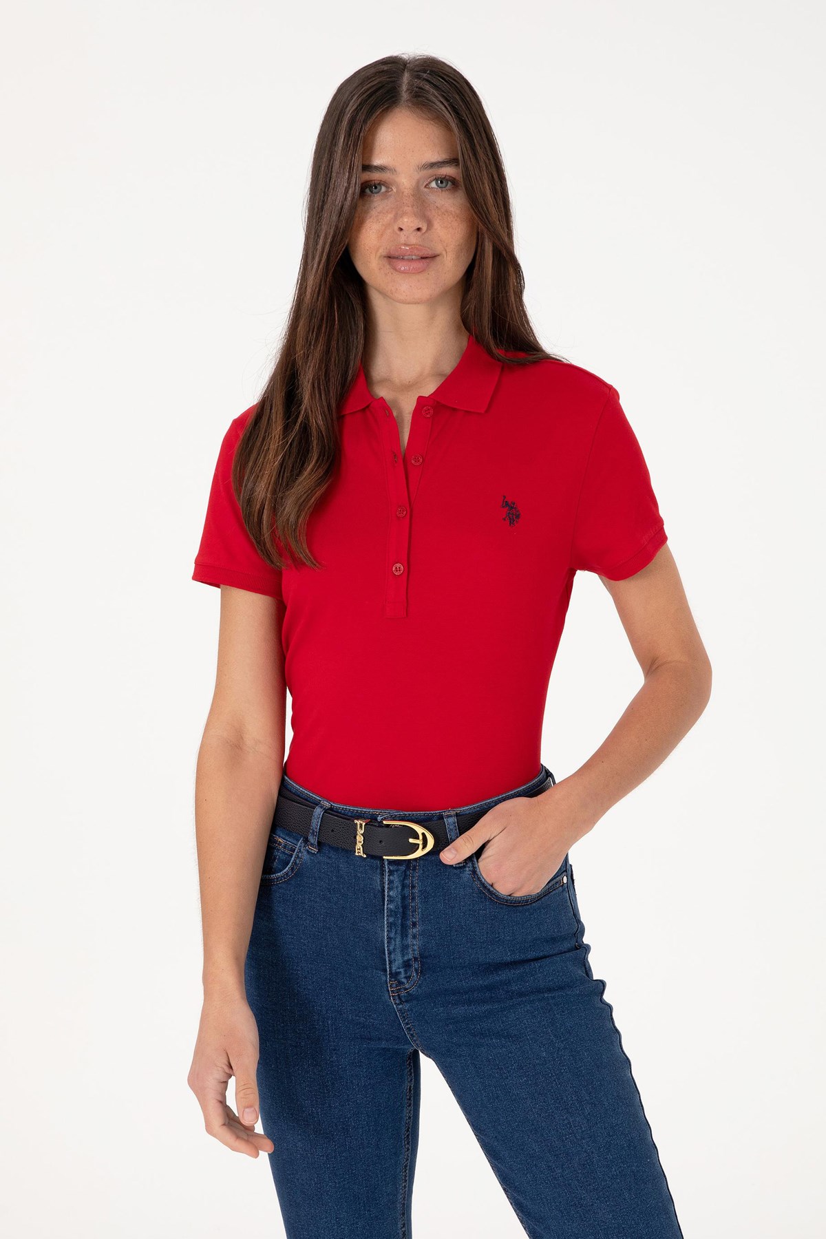 Us. Polo Assn. Kadın Tişört 50300830-Vr030 Kırmızı