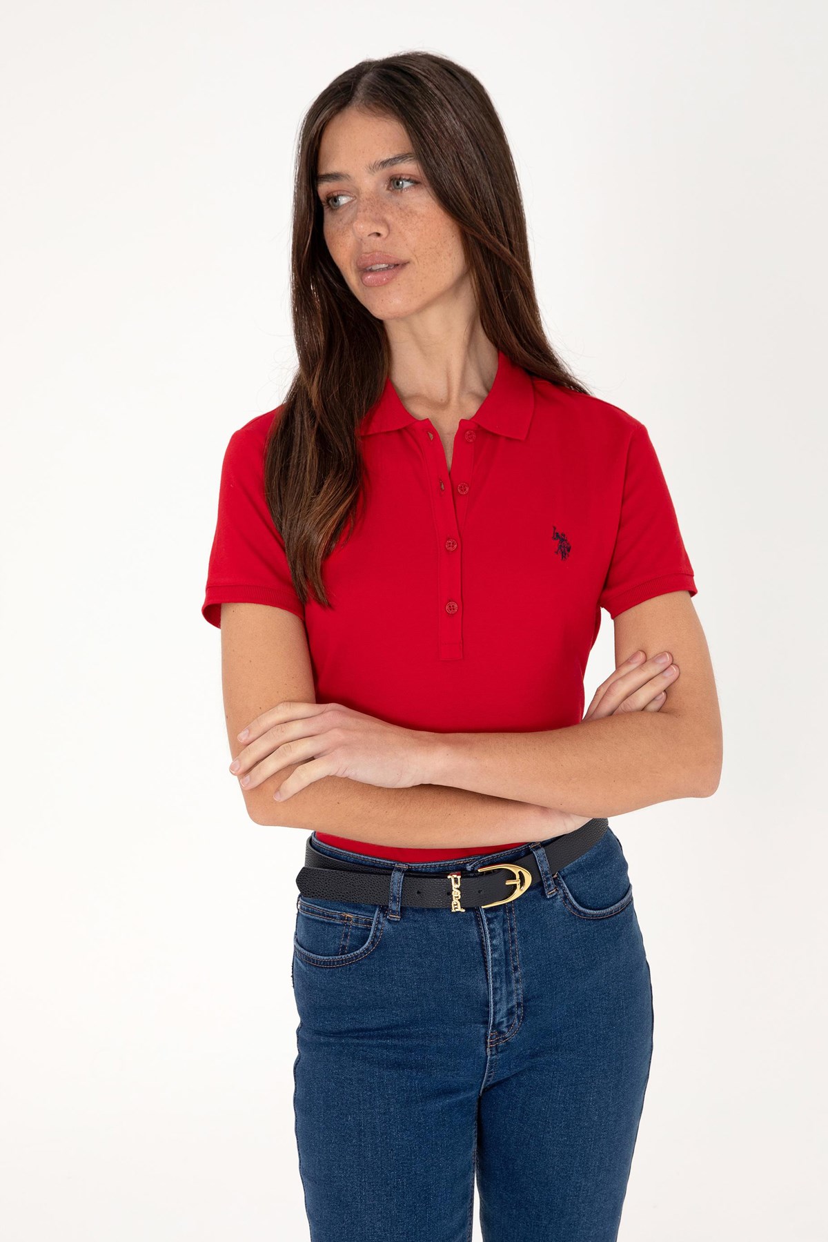 Us. Polo Assn. Kadın Tişört 50300830-Vr030 Kırmızı