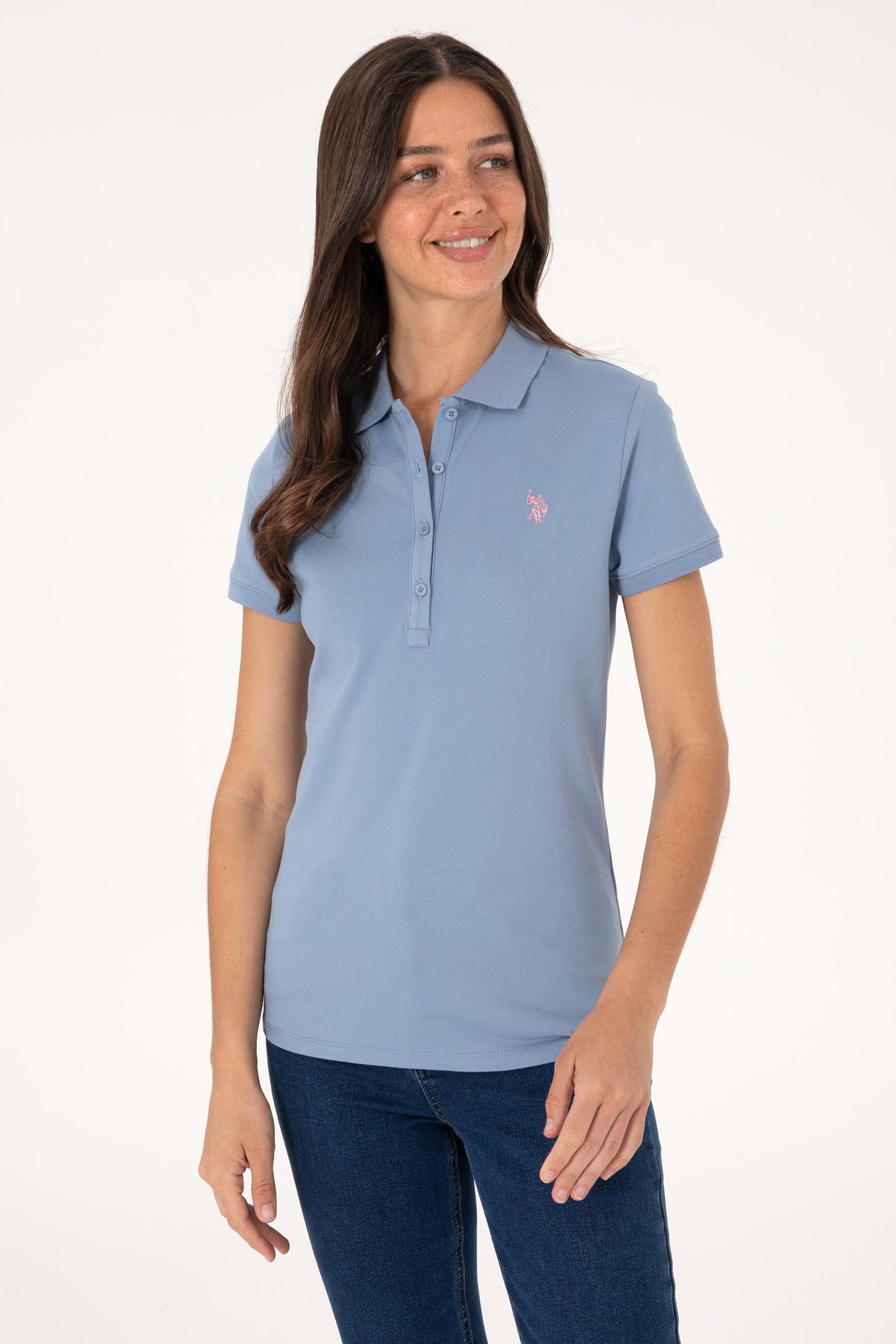 Us. Polo Assn. Kadın Tişört 50300830-Vr036 Mavi