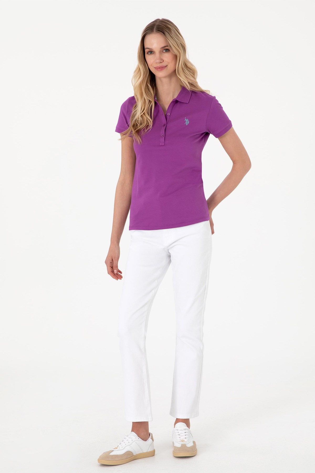 Us. Polo Assn. Kadın Tişört 50300830-Vr037 Mor
