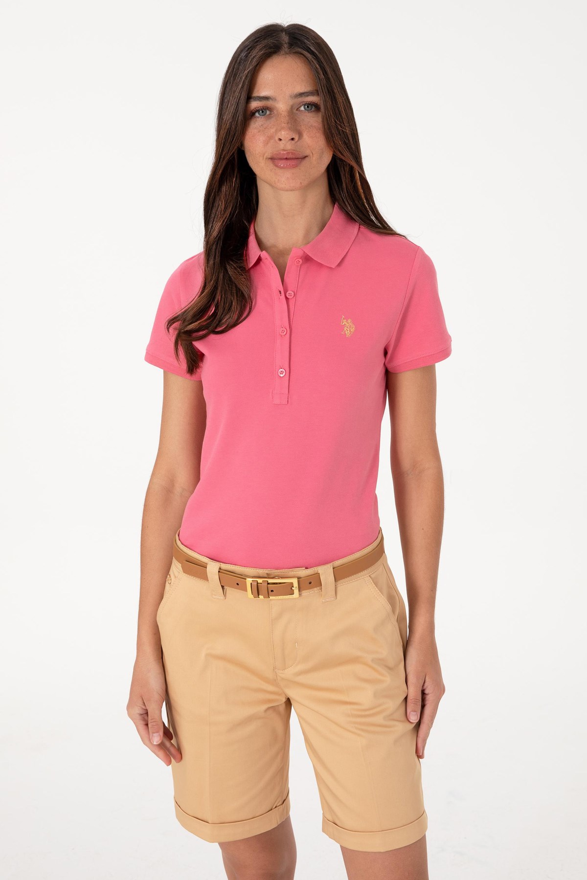 Us. Polo Assn. Kadın Tişört 50300830-Vr167 Pembe