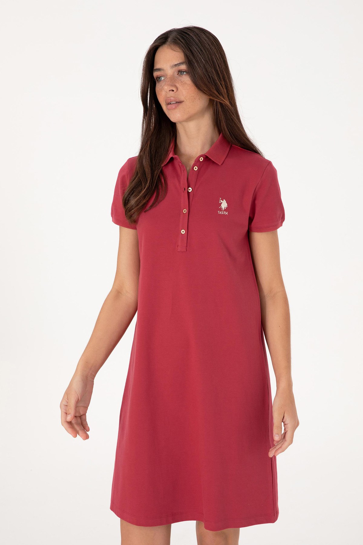 Us. Polo Assn. Kadın Elbise 50300881-Vr223 Bordo