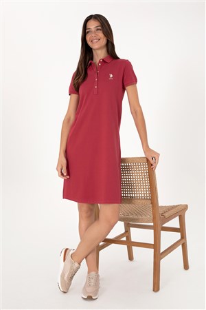 Us. Polo Assn. Kadın Elbise 50300881-Vr223 Bordo
