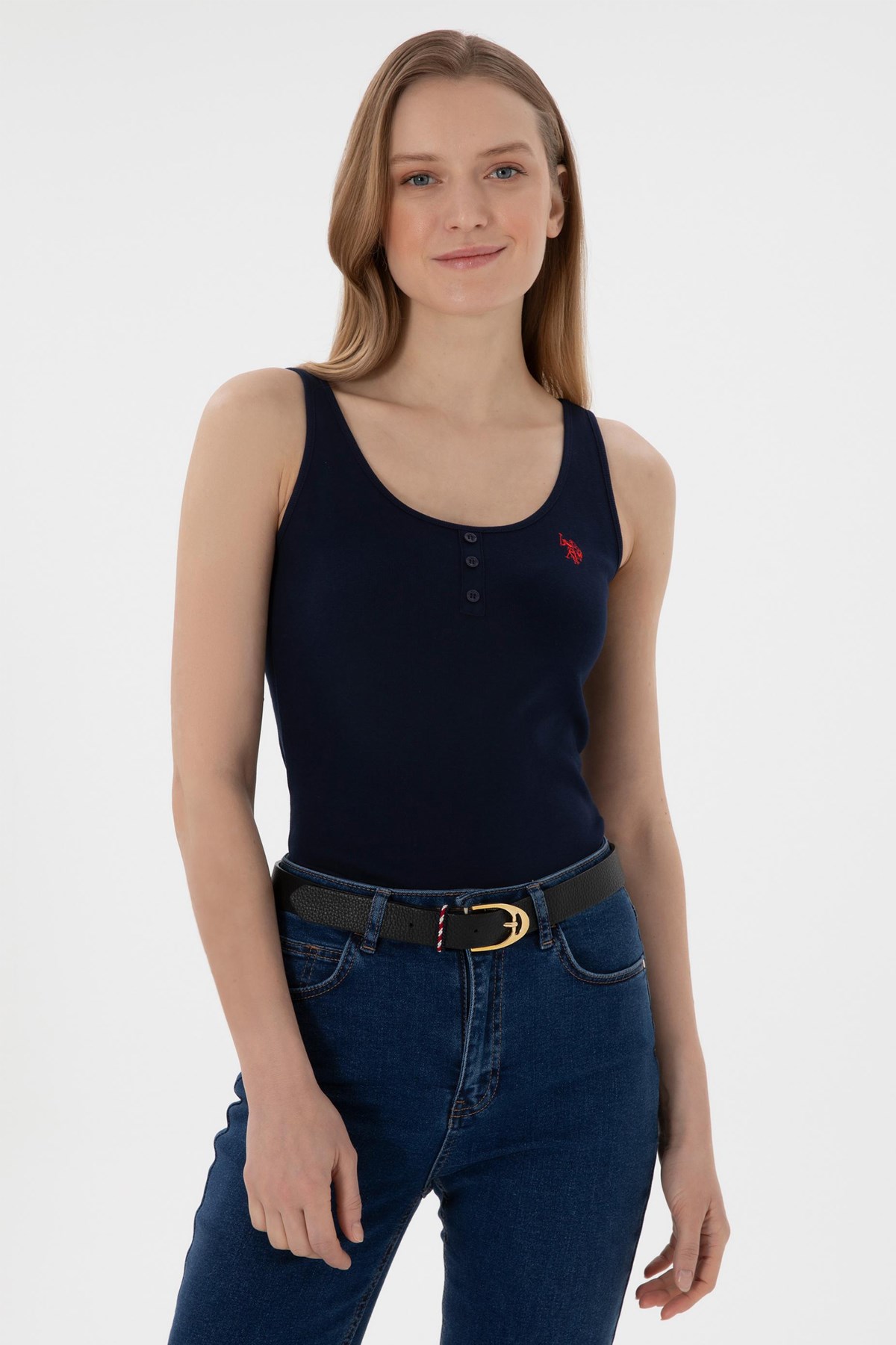 Us. Polo Assn. Kadın Tişört 50300895-Vr033 Lacivert