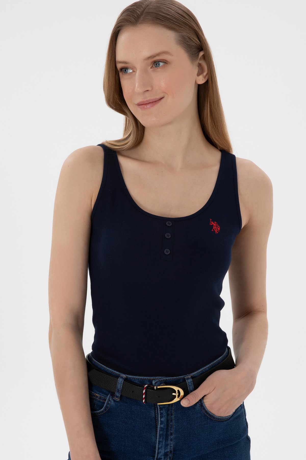Us. Polo Assn. Kadın Tişört 50300895-Vr033 Lacivert