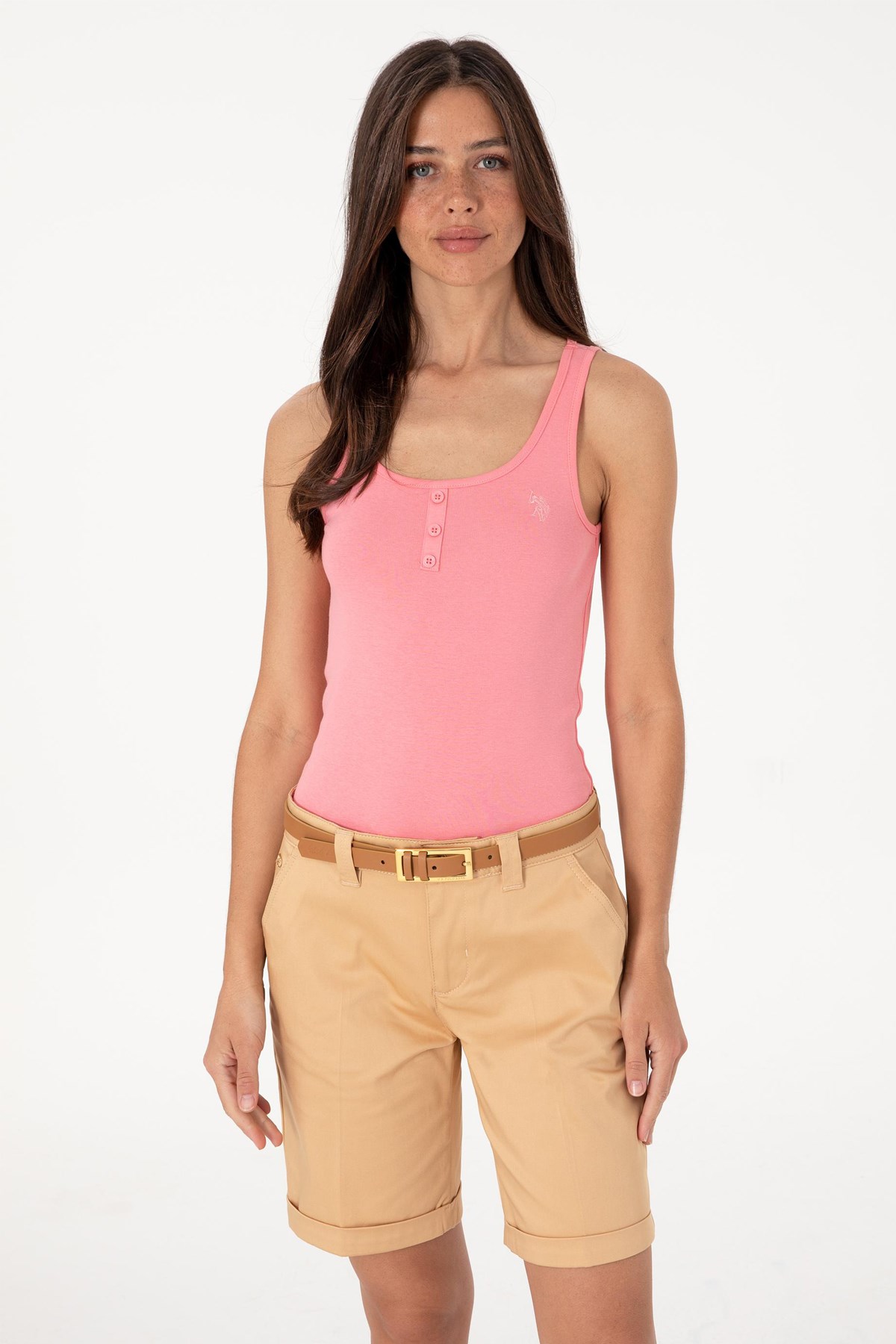 Us. Polo Assn. Kadın Tişört 50300895-Vr041 Pembe