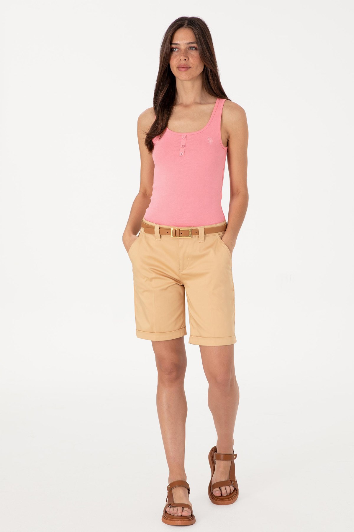 Us. Polo Assn. Kadın Tişört 50300895-Vr041 Pembe