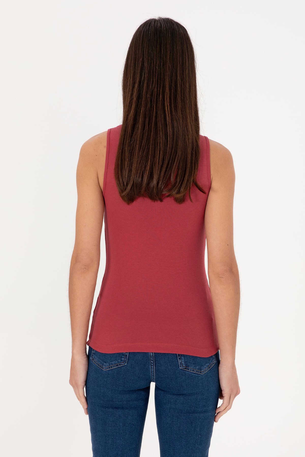Us. Polo Assn. Kadın Tişört 50300895-Vr223 Bordo