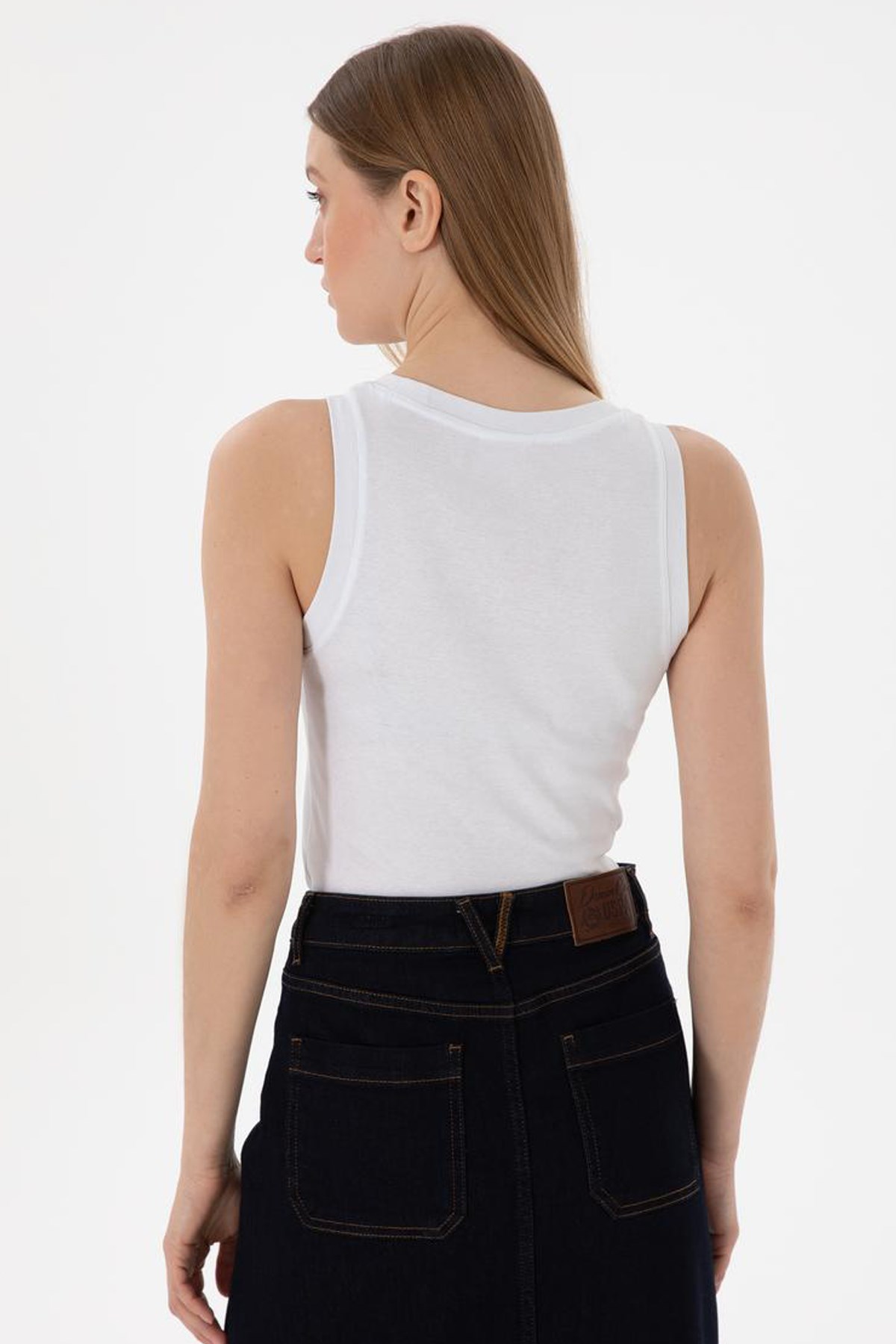 Us. Polo Assn. Kadın Tişört 50300904-Vr013 Beyaz