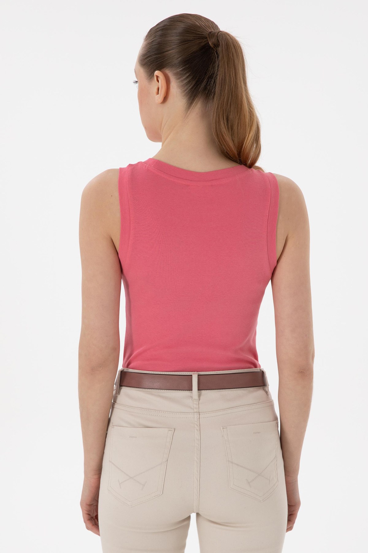 Us. Polo Assn. Kadın Tişört 50300904-Vr167 Pembe