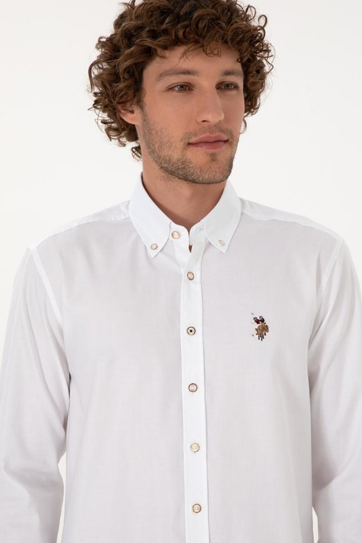 Us. Polo Assn. Erkek Gömlek 503076760-Vr013 Beyaz