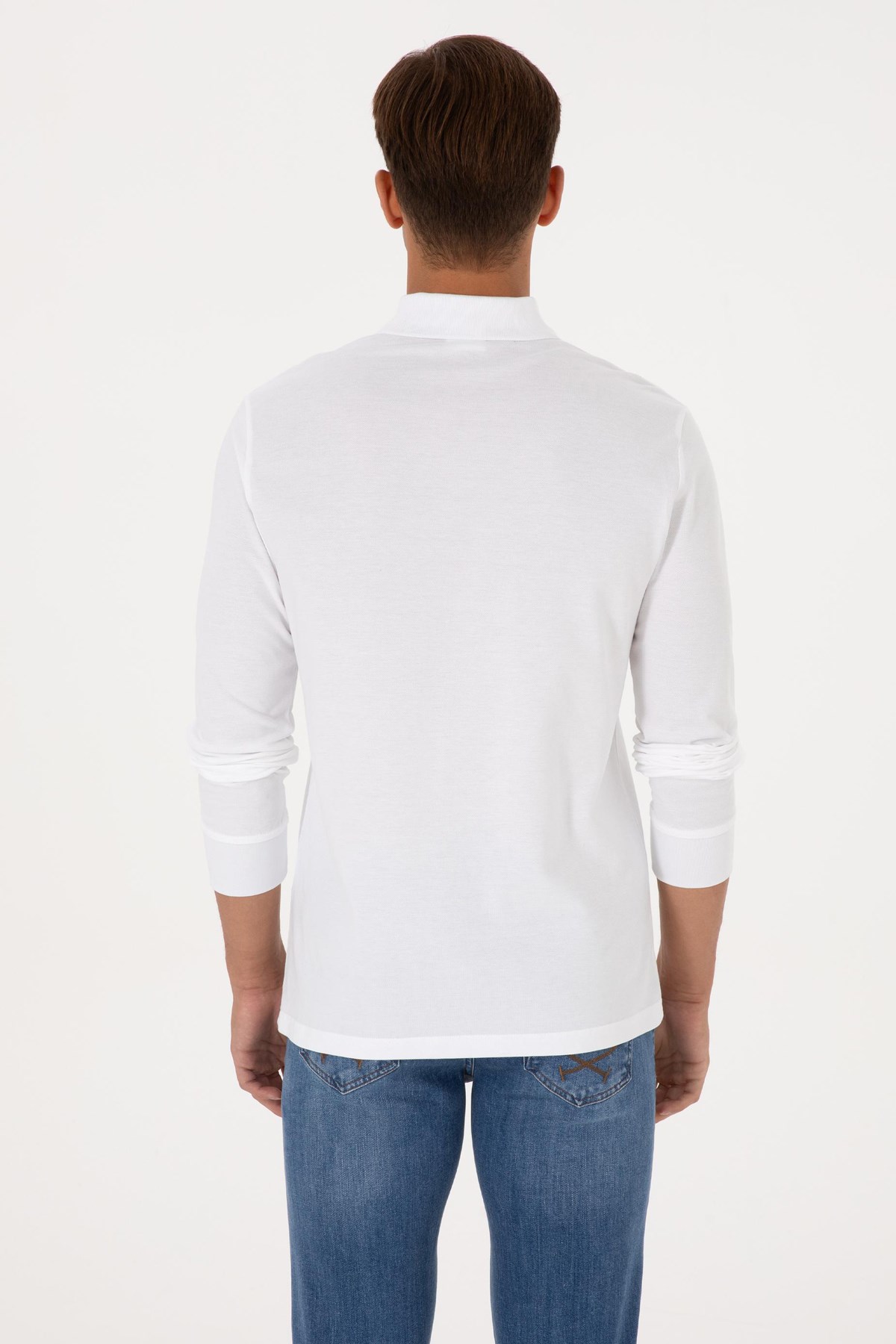 U.S. Polo Assn. Erkek Sweatshirt 50307688-VR013 Beyaz