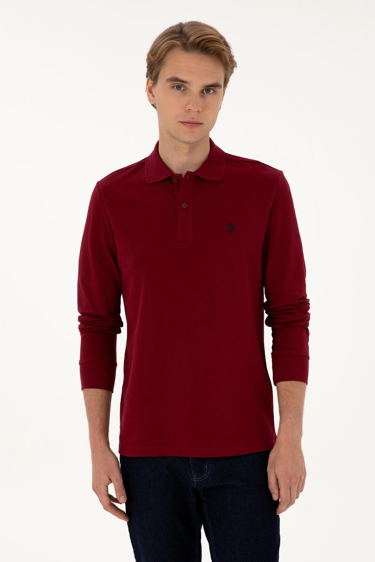 U.S. Polo Assn. Erkek Sweatshirt 50307688-VR014 Bordo
