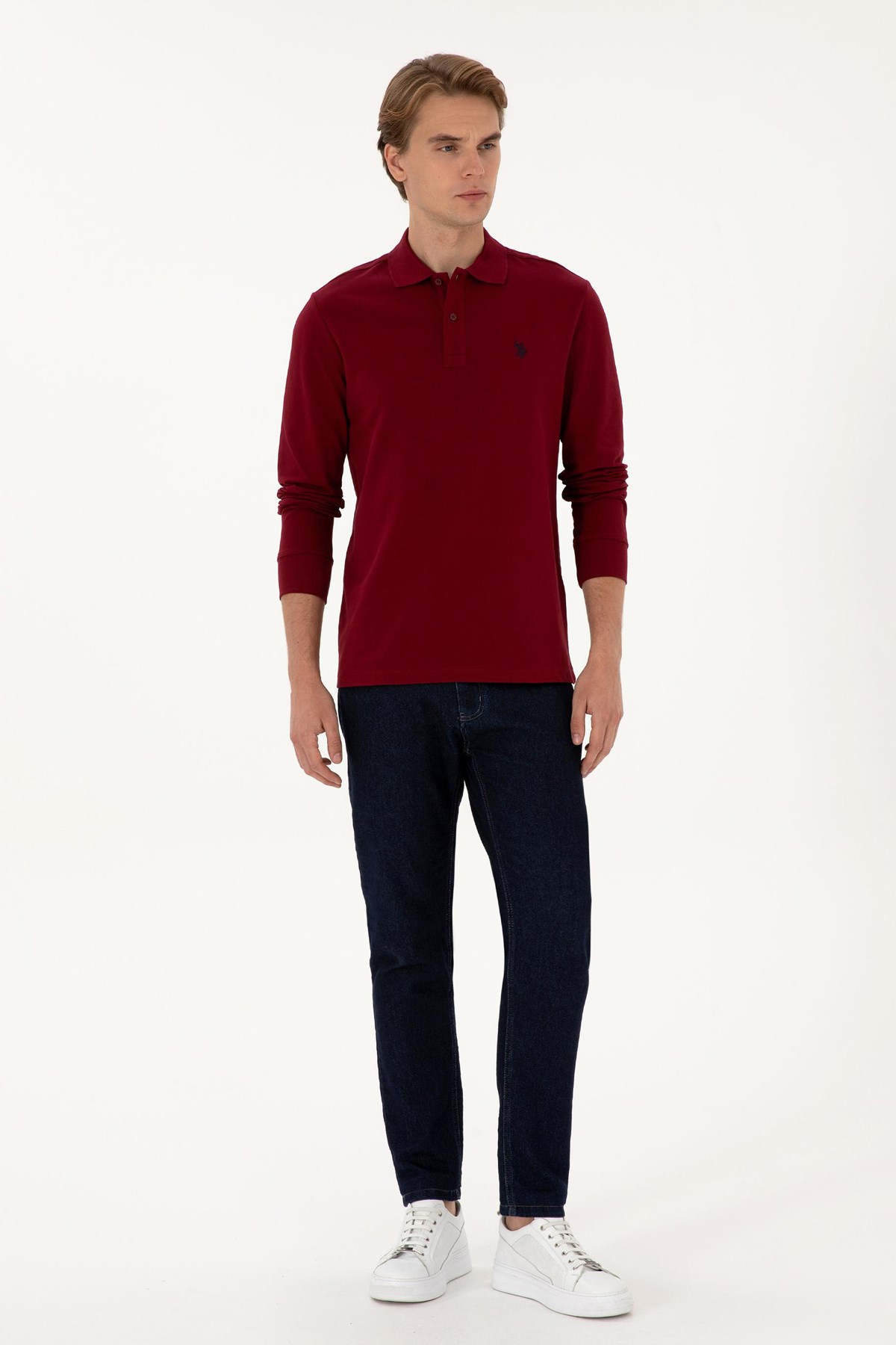 U.S. Polo Assn. Erkek Sweatshirt 50307688-VR014 Bordo