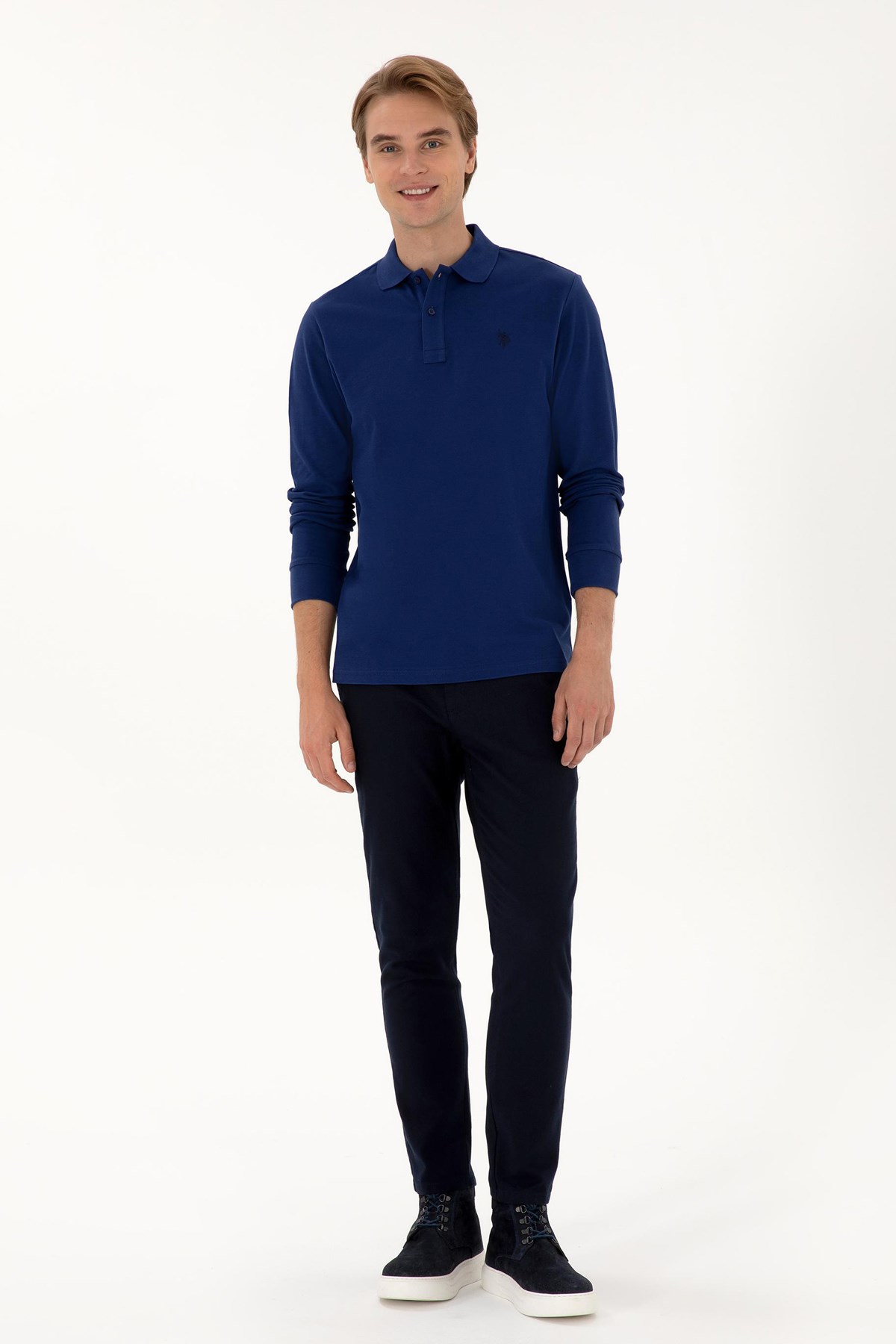 U.S. Polo Assn. Erkek Sweatshirt 50307688-VR028 İndigo