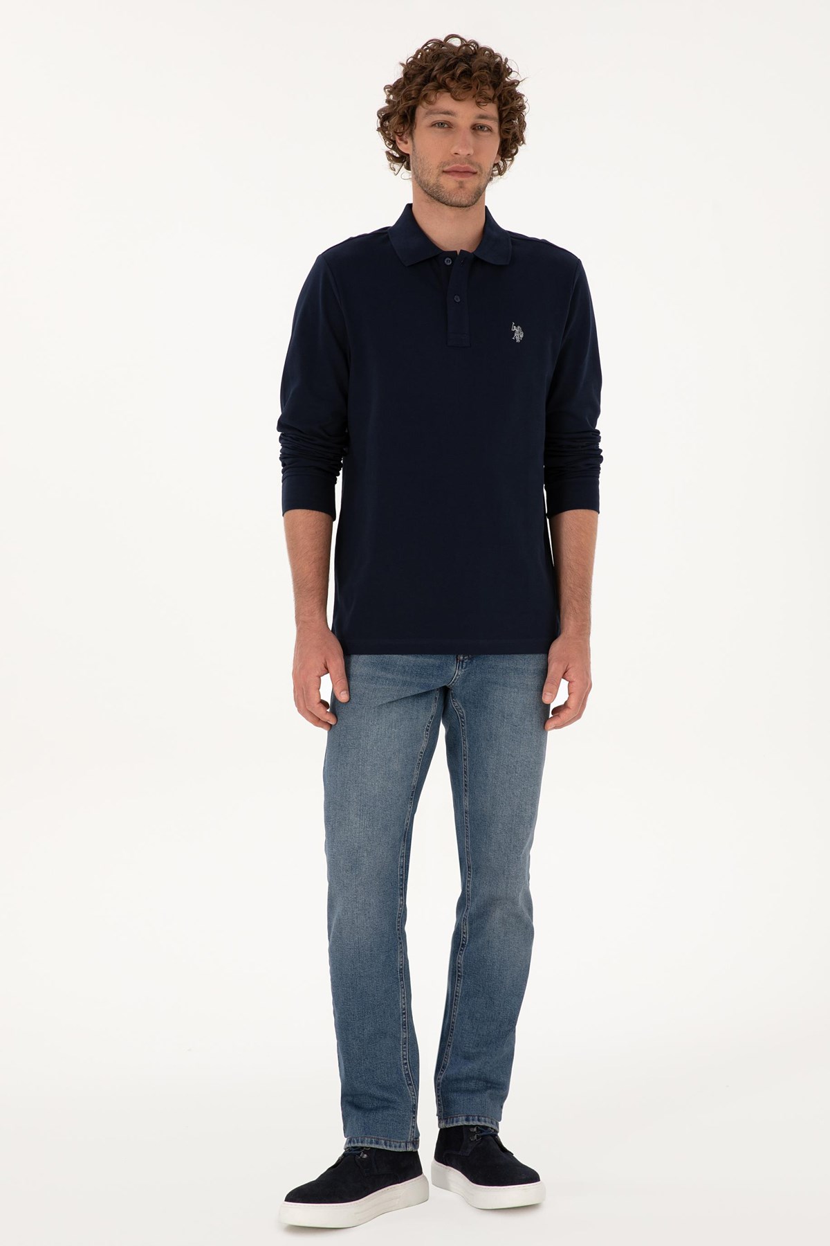 U.S. Polo Assn. Erkek Sweatshirt 50307688-VR033 Lacivert