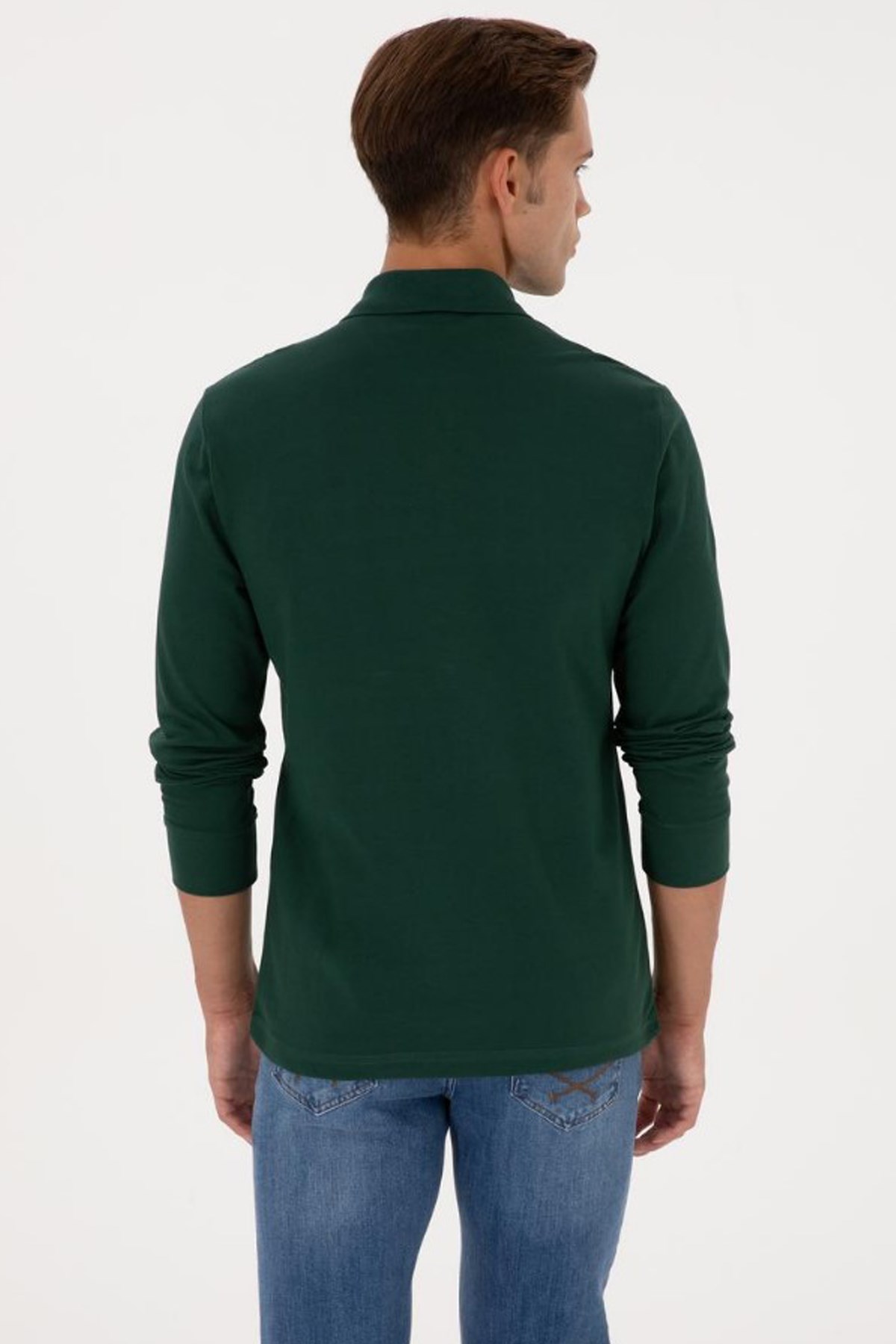U.S. Polo Assn. Erkek Sweatshirt 50307688-VR079 Yeşil