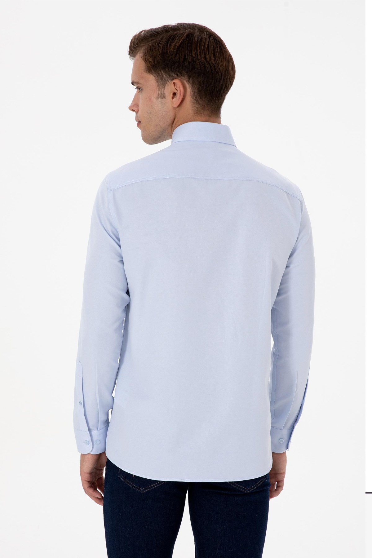 U.S. Polo Assn. Erkek Gömlek 50307693-VR003 Mavi