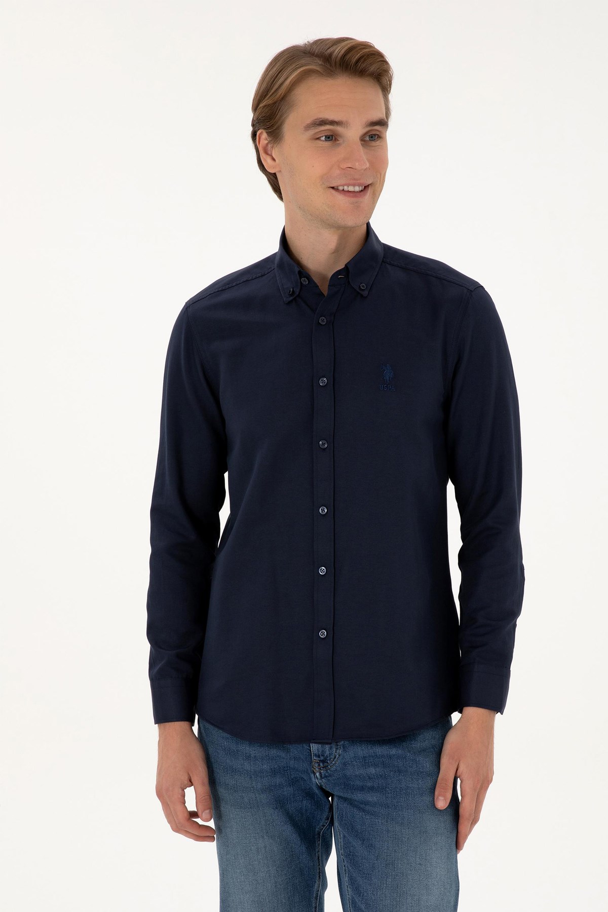 U.S. Polo Assn. Erkek Gömlek 50307693-VR033 Lacivert