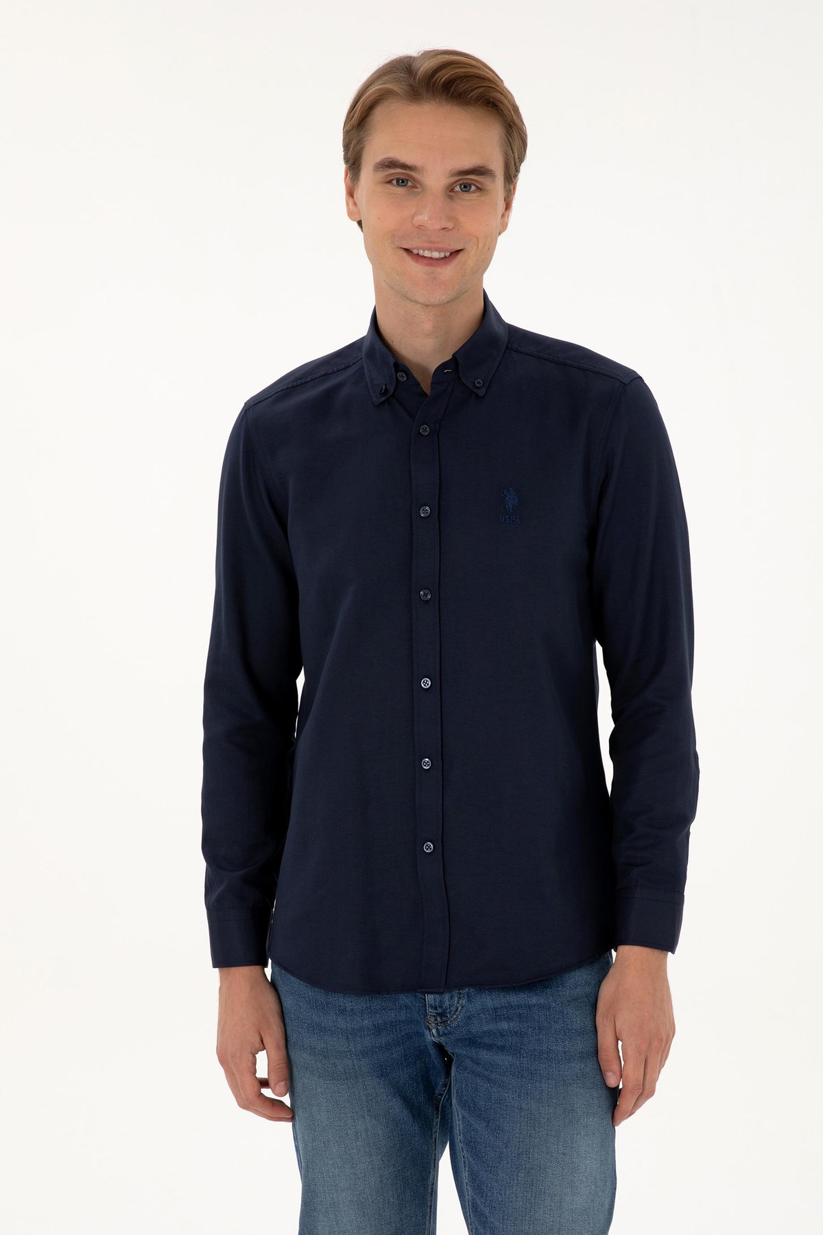 U.S. Polo Assn. Erkek Gömlek 50307693-VR033 Lacivert