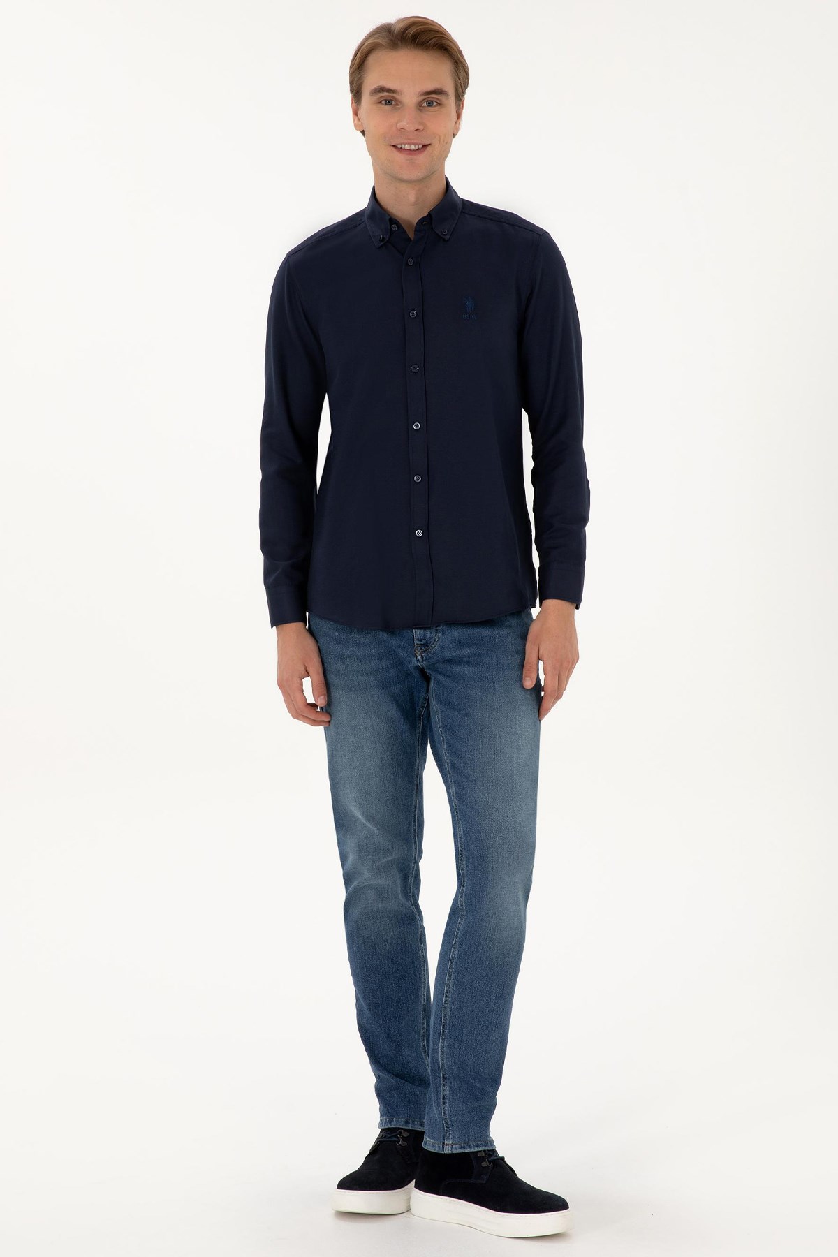 U.S. Polo Assn. Erkek Gömlek 50307693-VR033 Lacivert