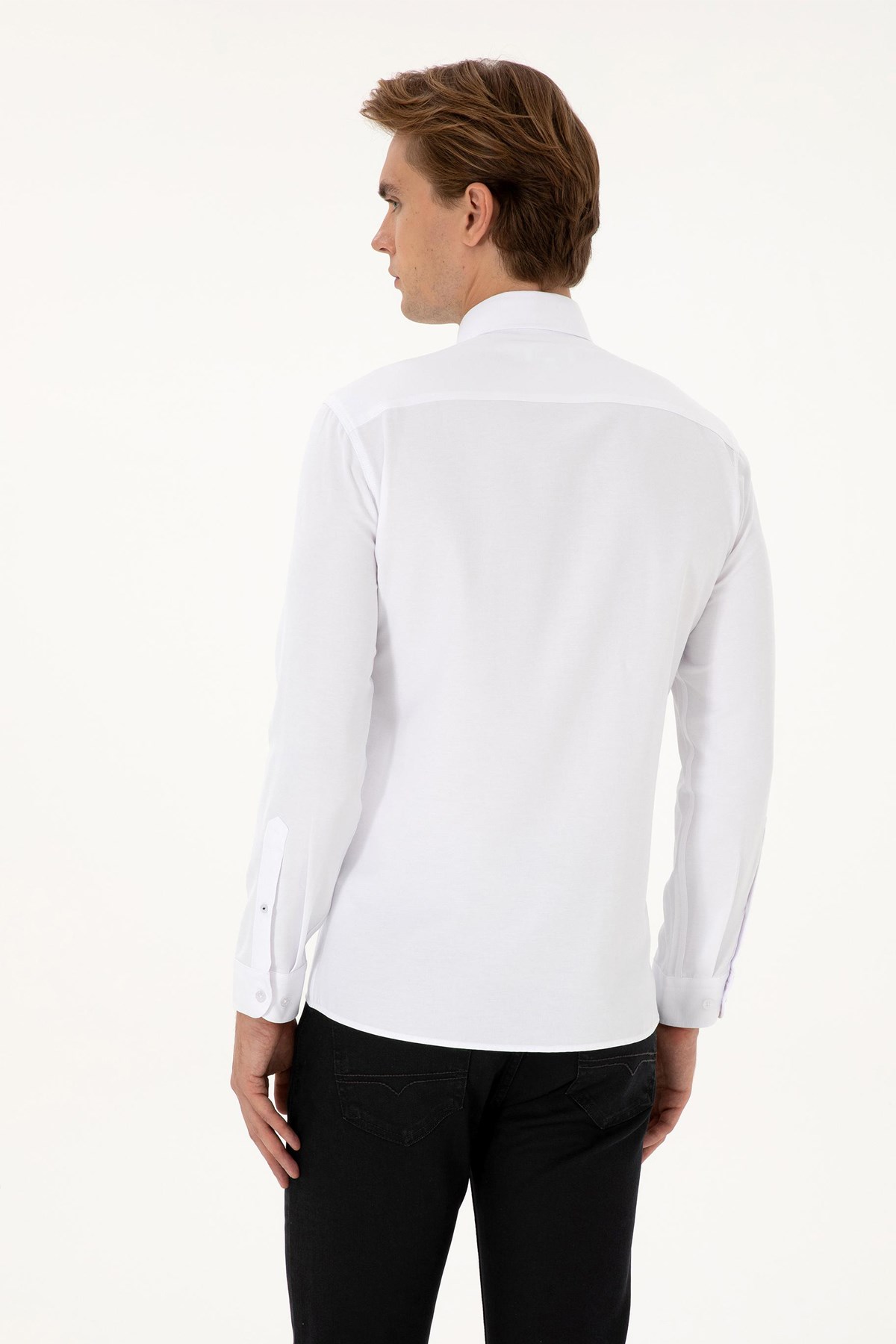 U.S. Polo Assn. Erkek Gömlek 50307701-VR013 Beyaz