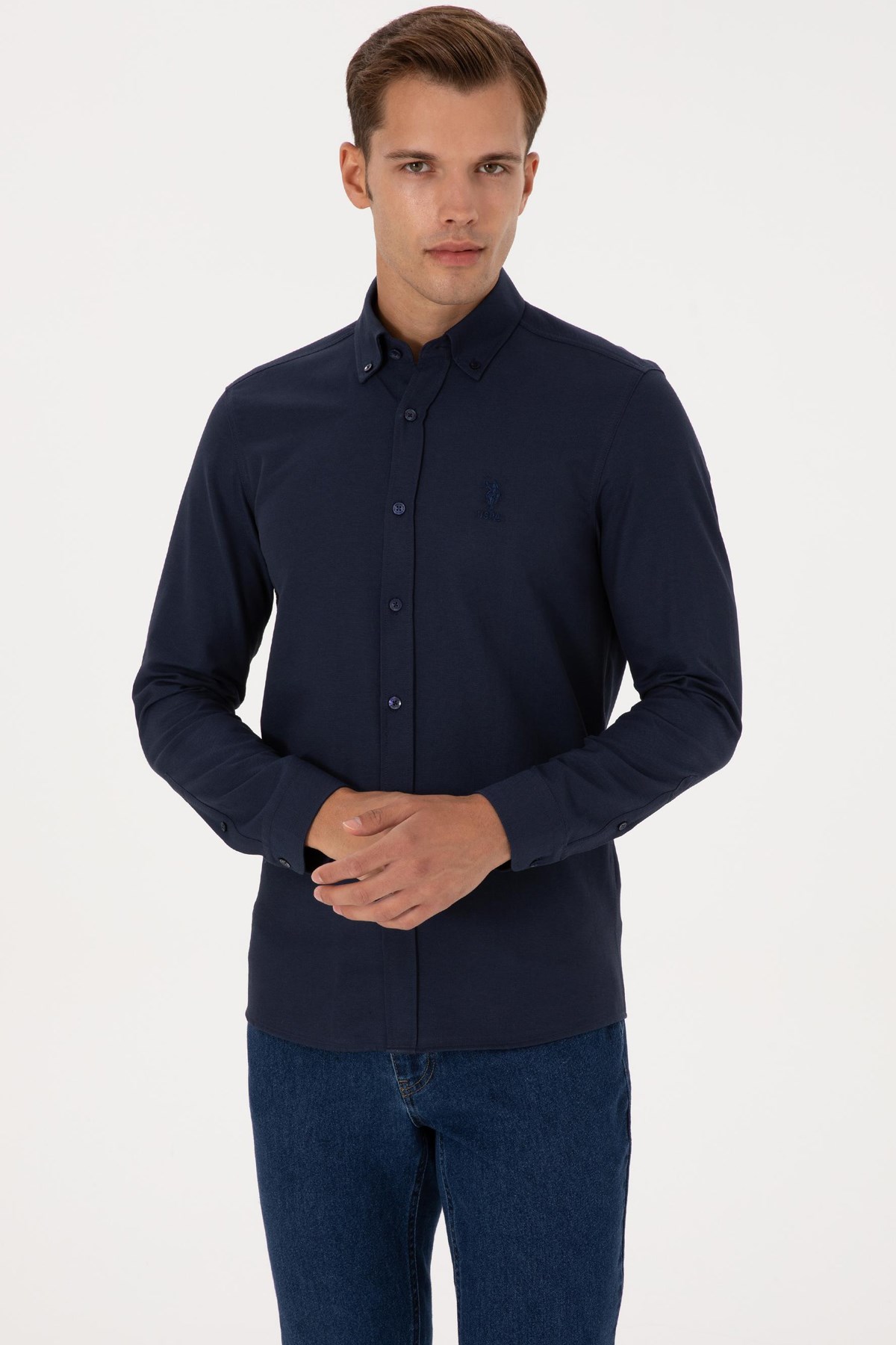 U.S. Polo Assn. Erkek Gömlek 50307701-VR033 Lacivert