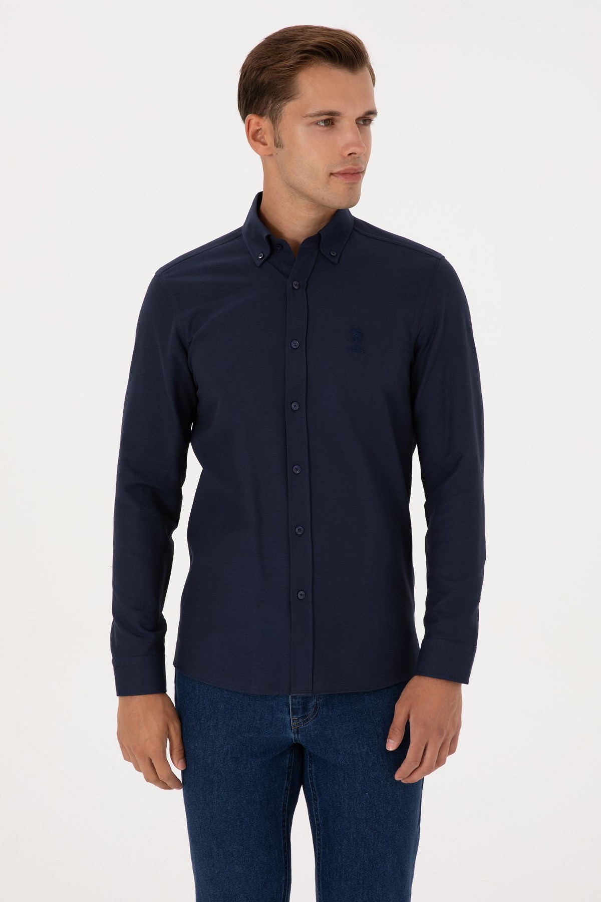 U.S. Polo Assn. Erkek Gömlek 50307701-VR033 Lacivert
