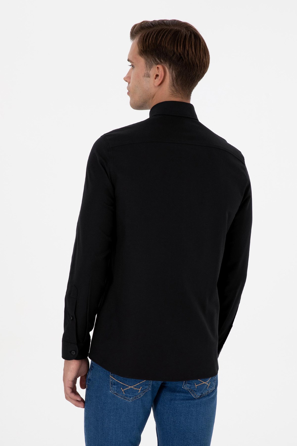 U.S. Polo Assn. Erkek Gömlek 50307701-VR046 Siyah