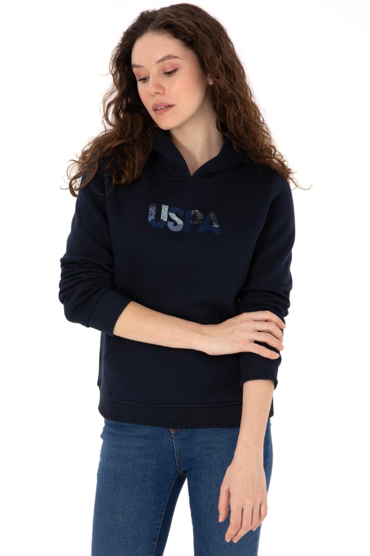 U.S. Polo Assn. Kadın Sweatshirt 50307711-VR033 Lacivert