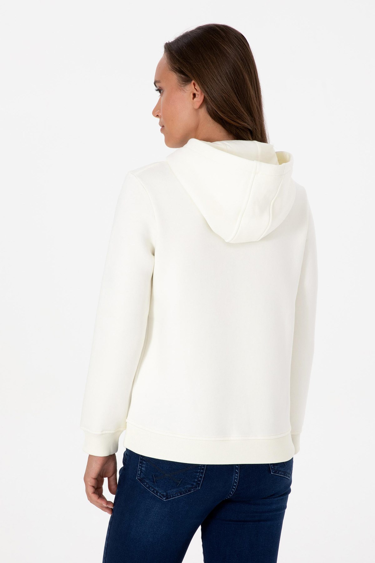 U.S. Polo Assn. Kadın Sweatshirt 50307711-VR256 Bej