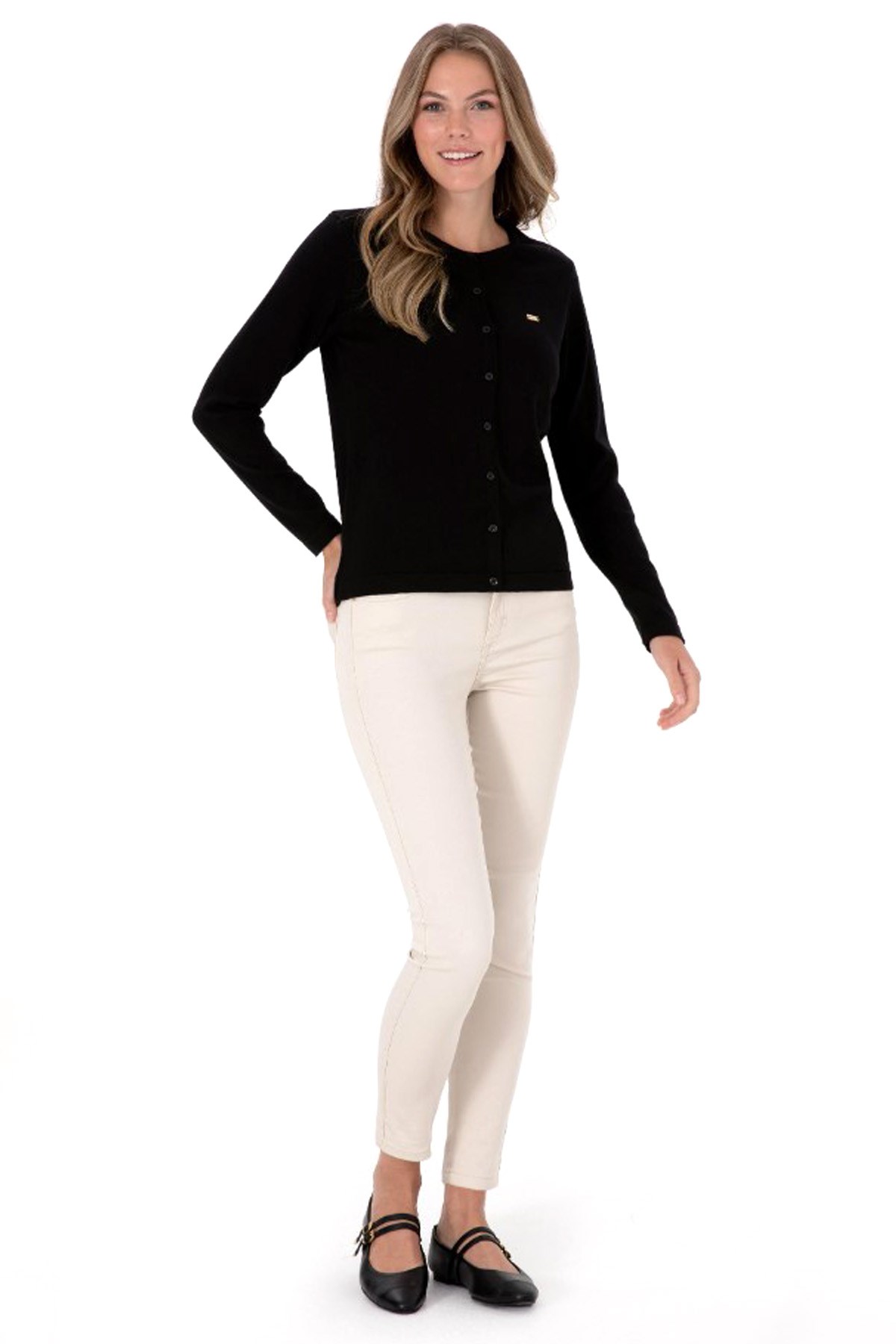 U.S. Polo Assn. Kadın Hırka 50307719-VR046 Siyah