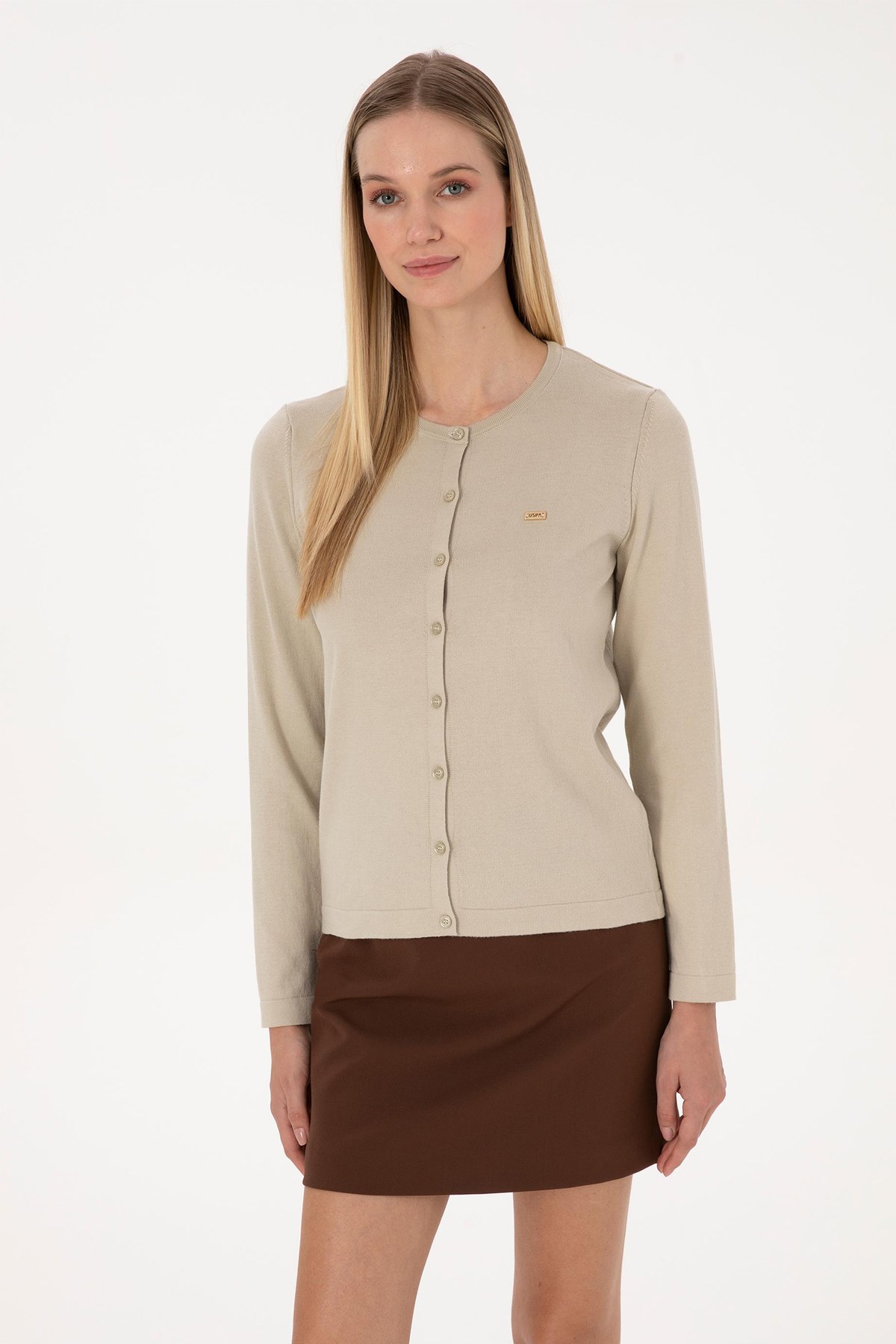 U.S. Polo Assn. Kadın Hırka 50307719-VR183 Haki