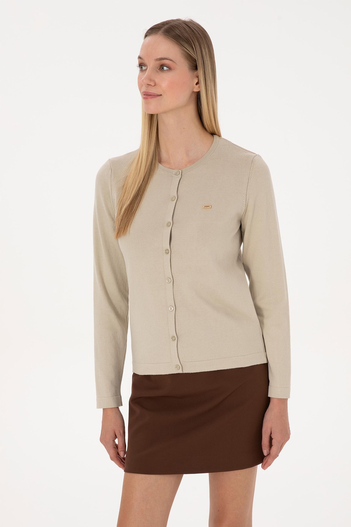 U.S. Polo Assn. Kadın Hırka 50307719-VR183 Haki