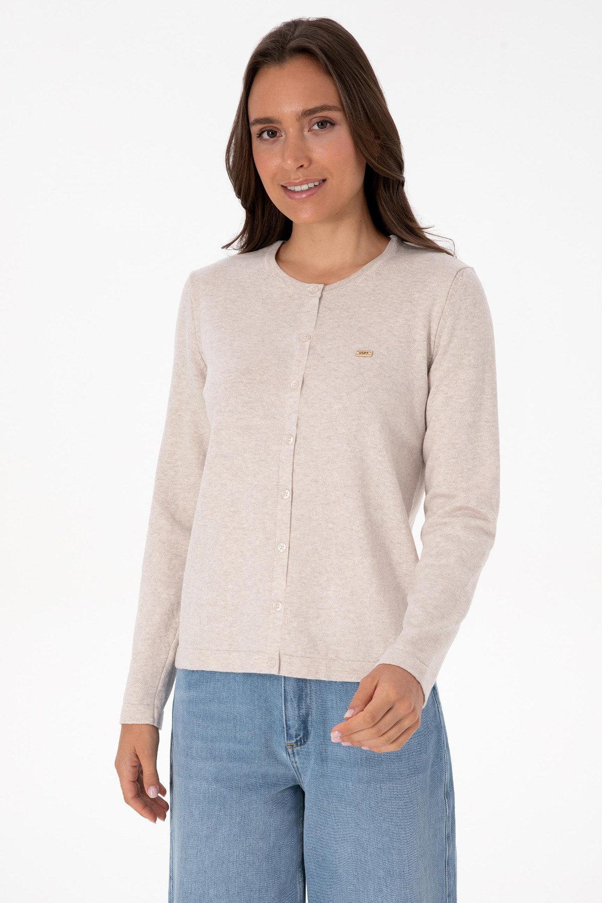 U.S. Polo Assn. Kadın Hırka 50307719-VR225 Taş