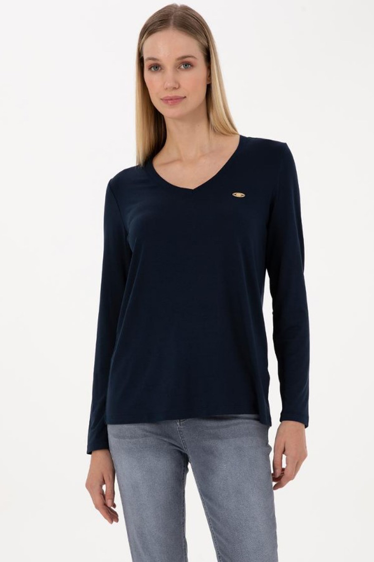 U.S. Polo Assn. Kadın Sweatshirt 50307734-VR033 Lacivert