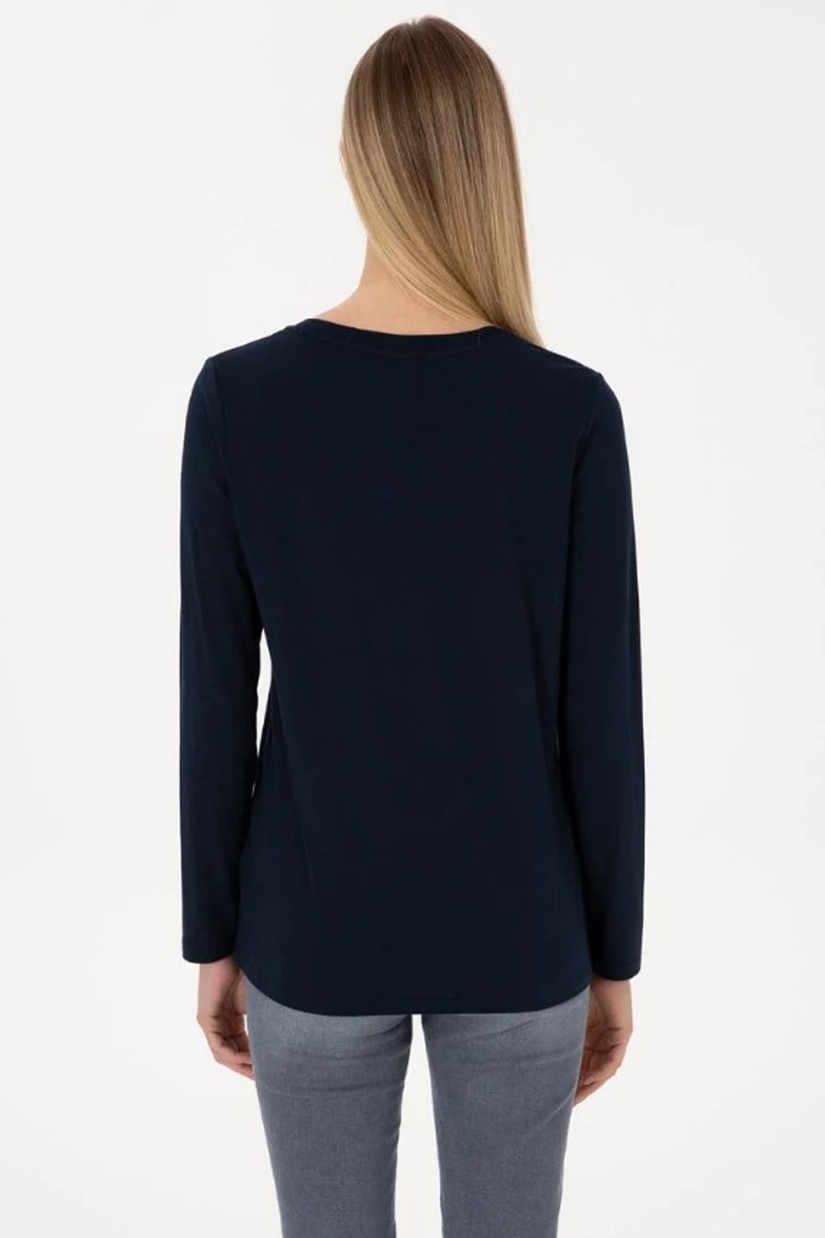 U.S. Polo Assn. Kadın Sweatshirt 50307734-VR033 Lacivert