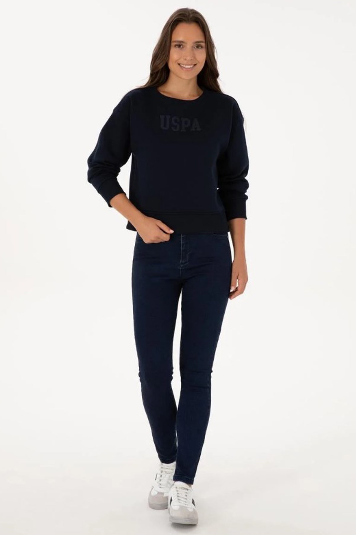 U.S. Polo Assn. Kadın Sweatshirt 50307752-VR033 Lacivert