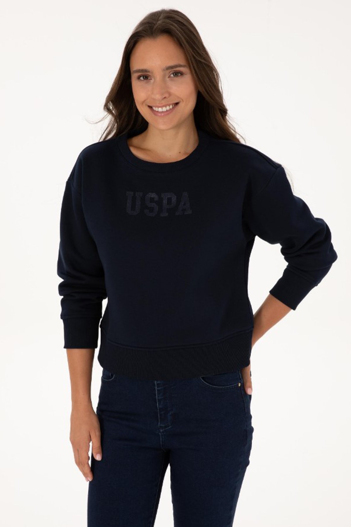 U.S. Polo Assn. Kadın Sweatshirt 50307752-VR033 Lacivert