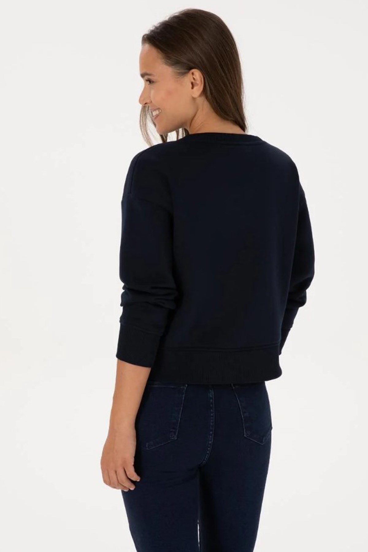U.S. Polo Assn. Kadın Sweatshirt 50307752-VR033 Lacivert