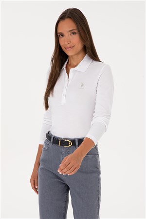 U.S. Polo Assn. Kadın Sweatshirt 50307755-VR013 Beyaz