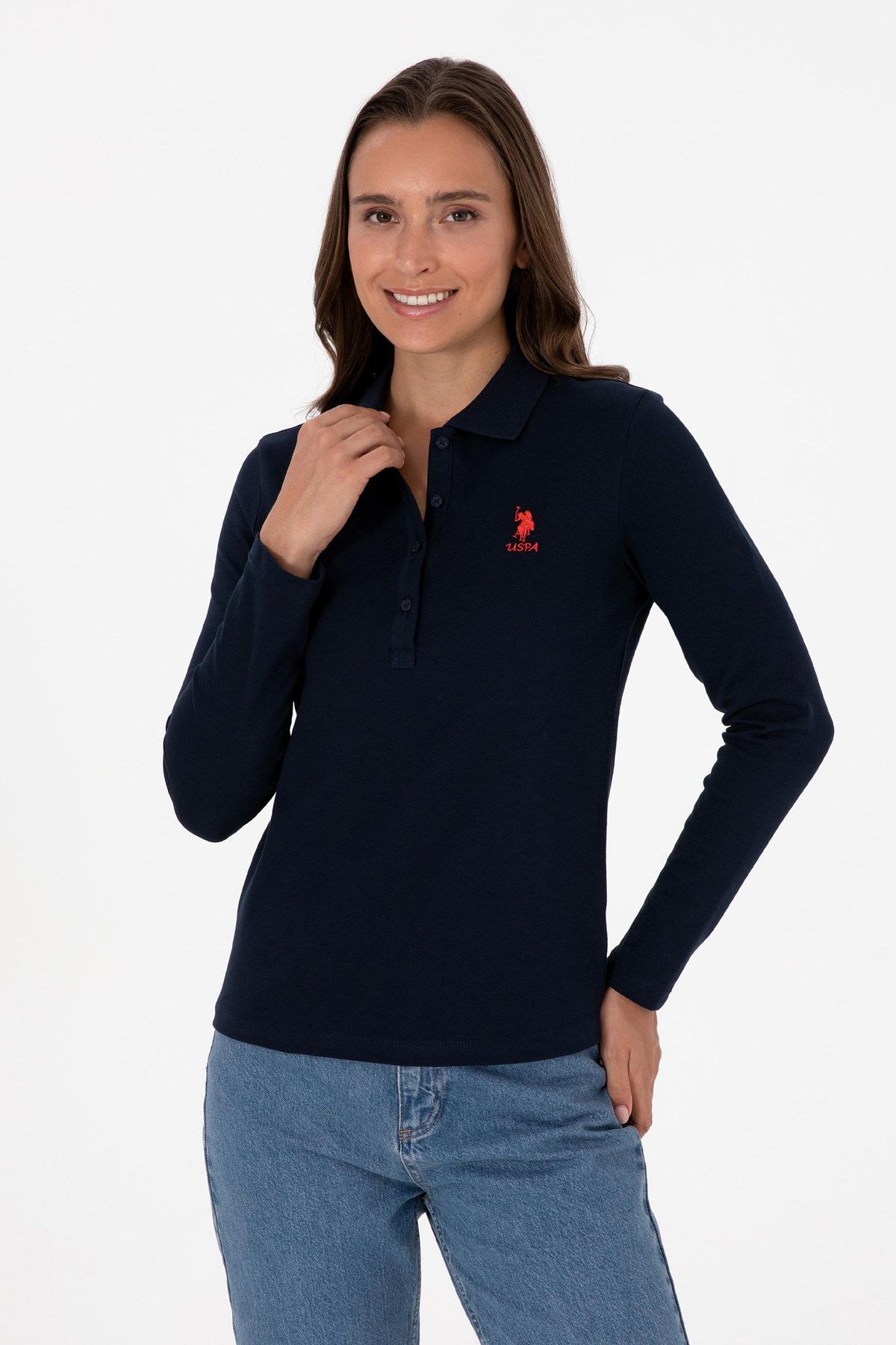 U.S. Polo Assn. Kadın Sweatshirt 50307755-VR033 Lacivert