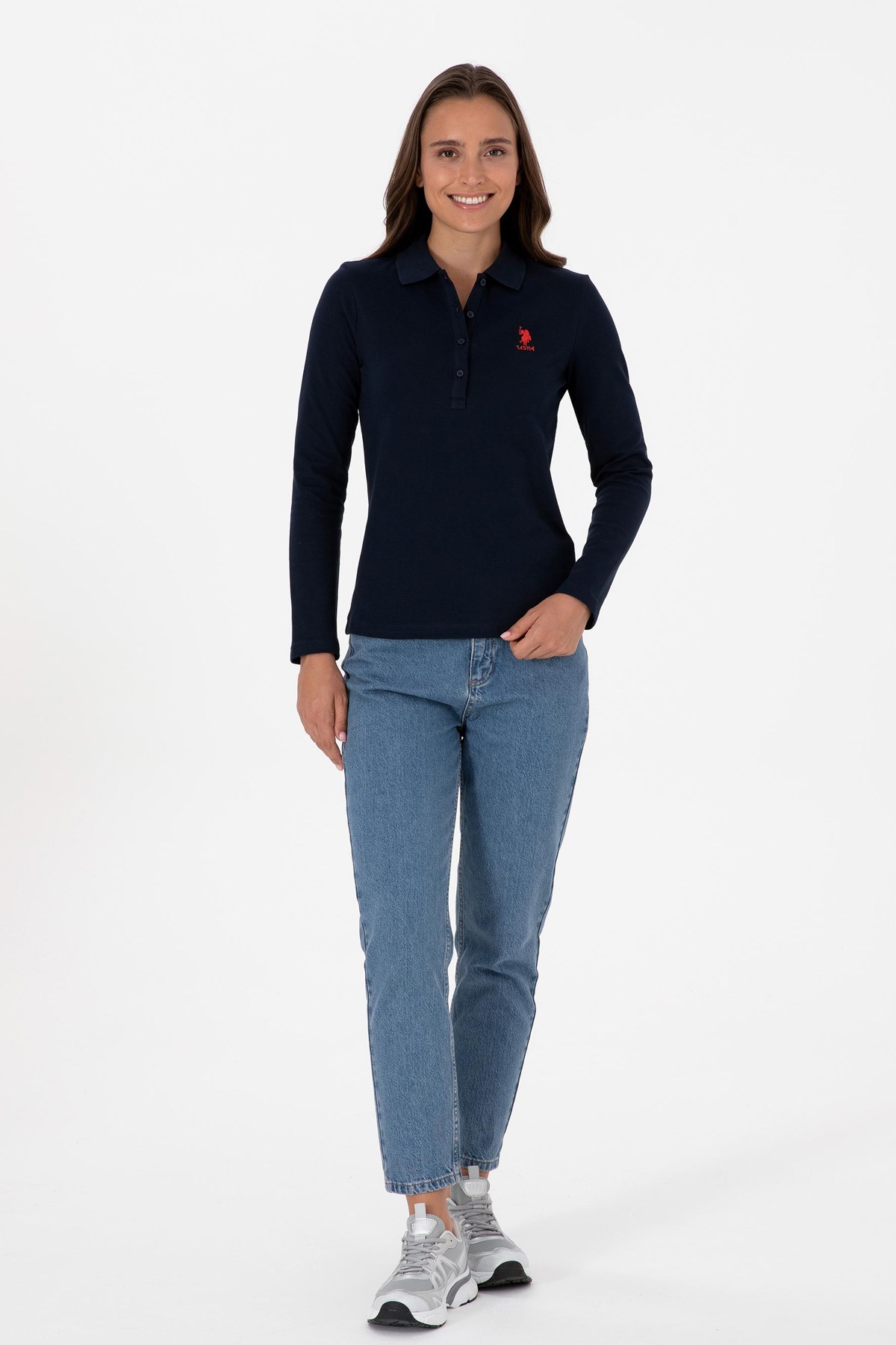 U.S. Polo Assn. Kadın Sweatshirt 50307755-VR033 Lacivert