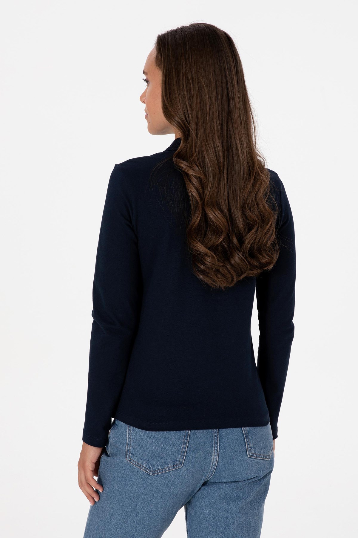 U.S. Polo Assn. Kadın Sweatshirt 50307755-VR033 Lacivert