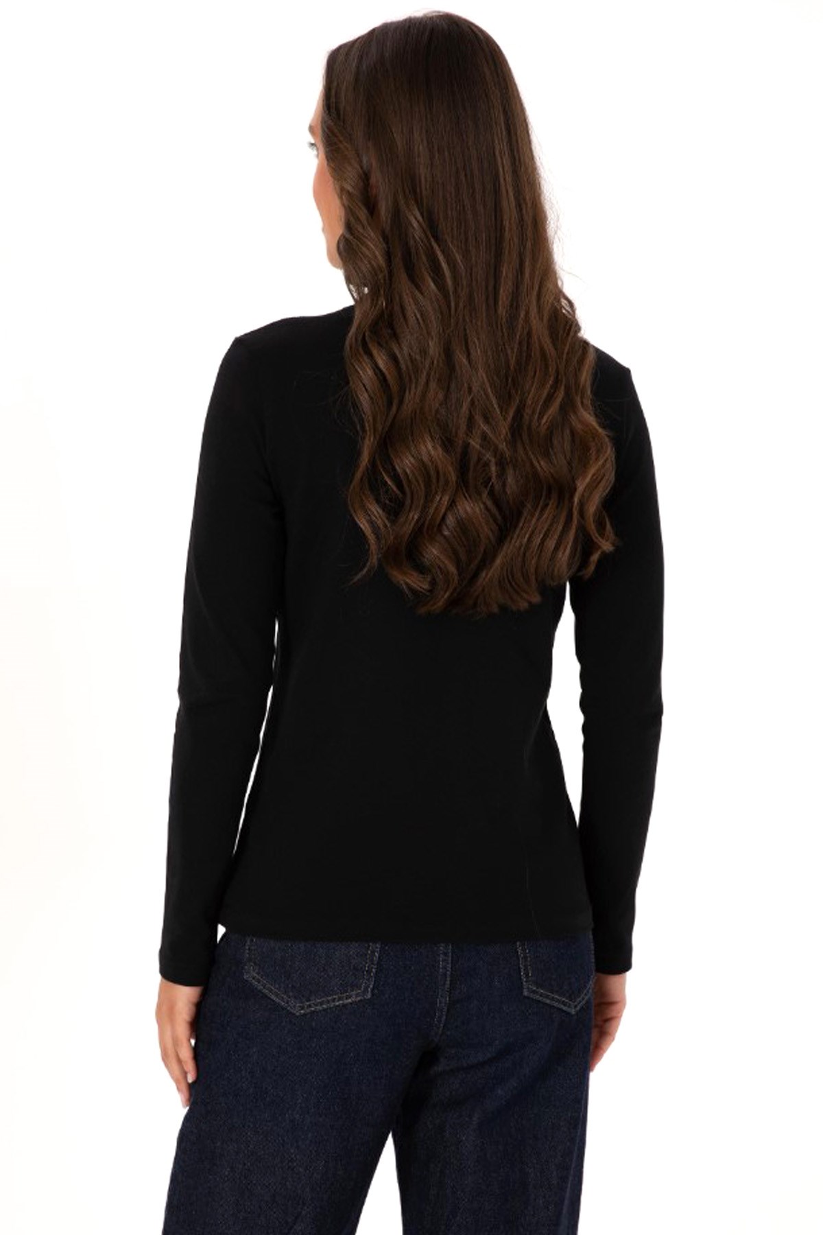U.S. Polo Assn. Kadın Sweatshirt 50307755-VR046 Siyah