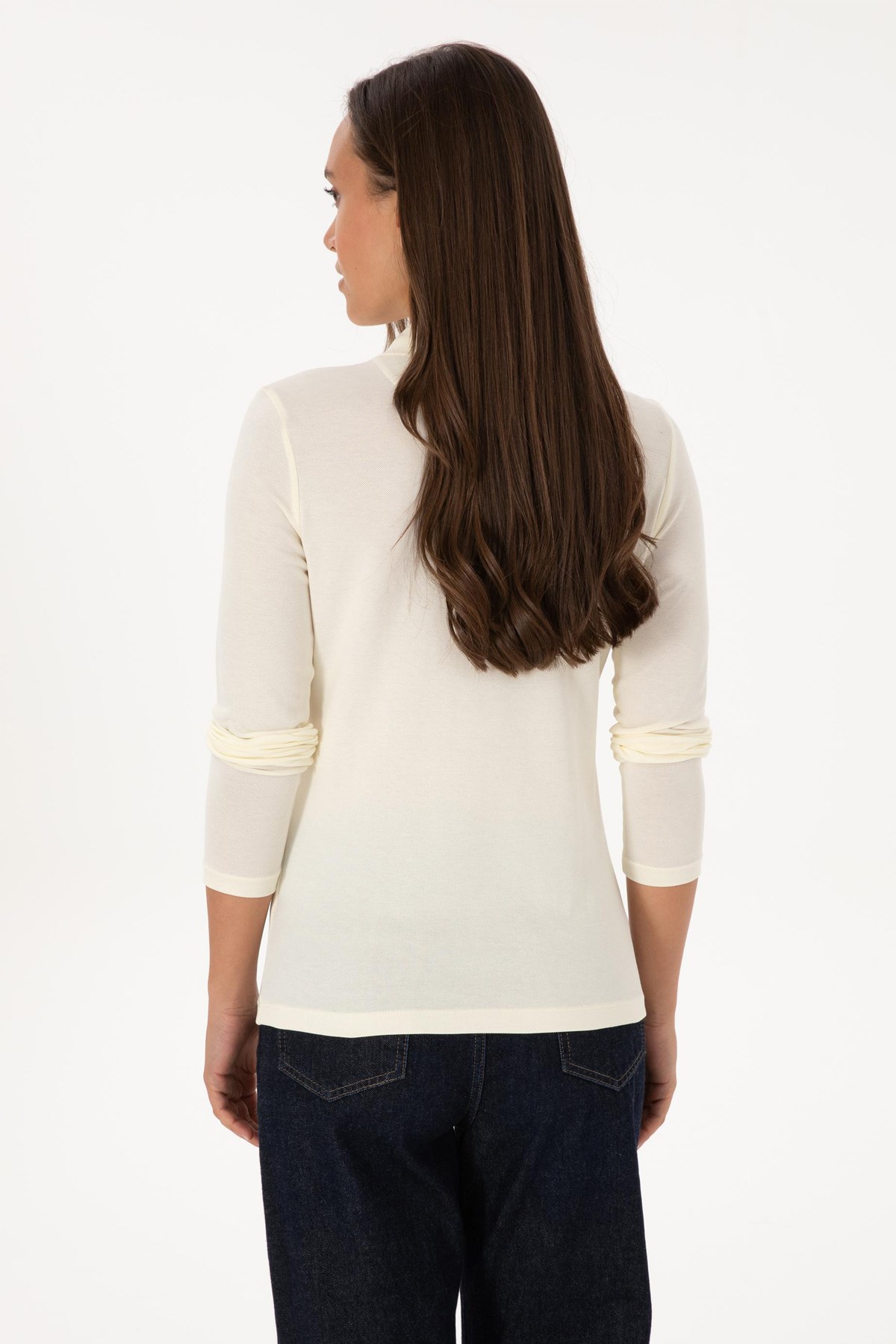 U.S. Polo Assn. Kadın Sweatshirt 50307755-VR256 Bej