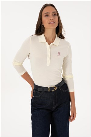 U.S. Polo Assn. Kadın Sweatshirt 50307755-VR256 Bej