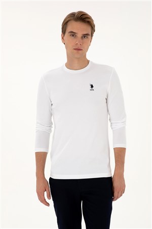 U.S. Polo Assn. Erkek Sweatshirt 50307762-VR013 Beyaz