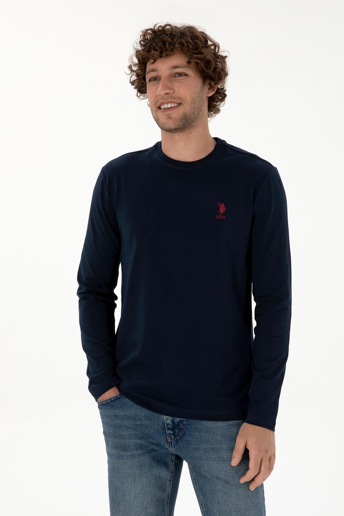 U.S. Polo Assn. Erkek Sweatshirt 50307762-VR033 Lacivert